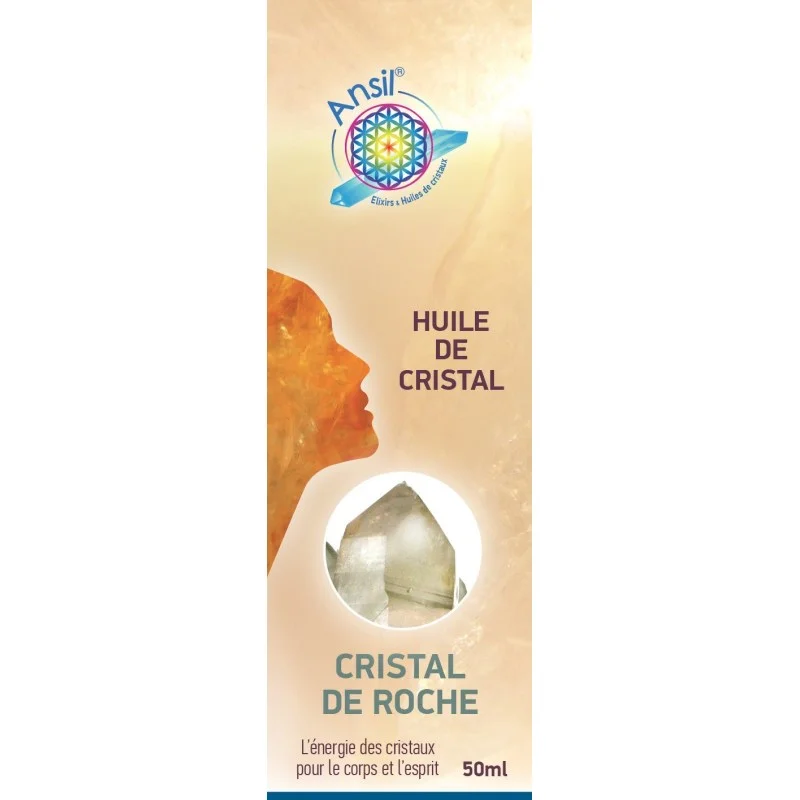 Cristal de roche - Huile de cristaux - Etui Cristal de roche - Huile de cristaux - Etui