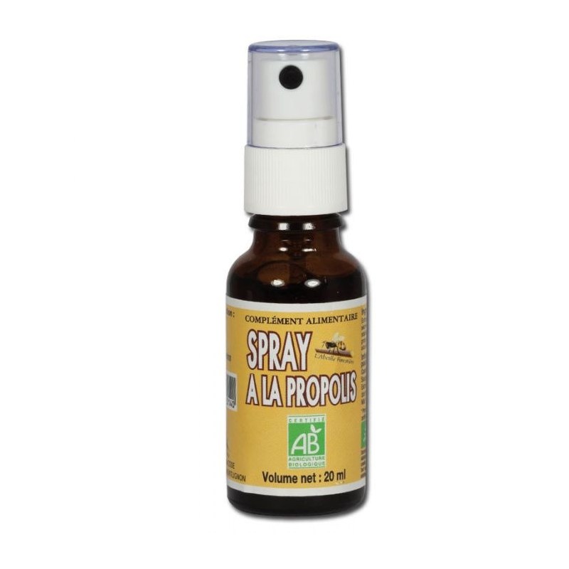 Spray à la propolis Bio - 20 ml - L’Abeille Forestière - 2021 Spray à la propolis Bio - 20 ml - L’Abeille Forestière - 2021